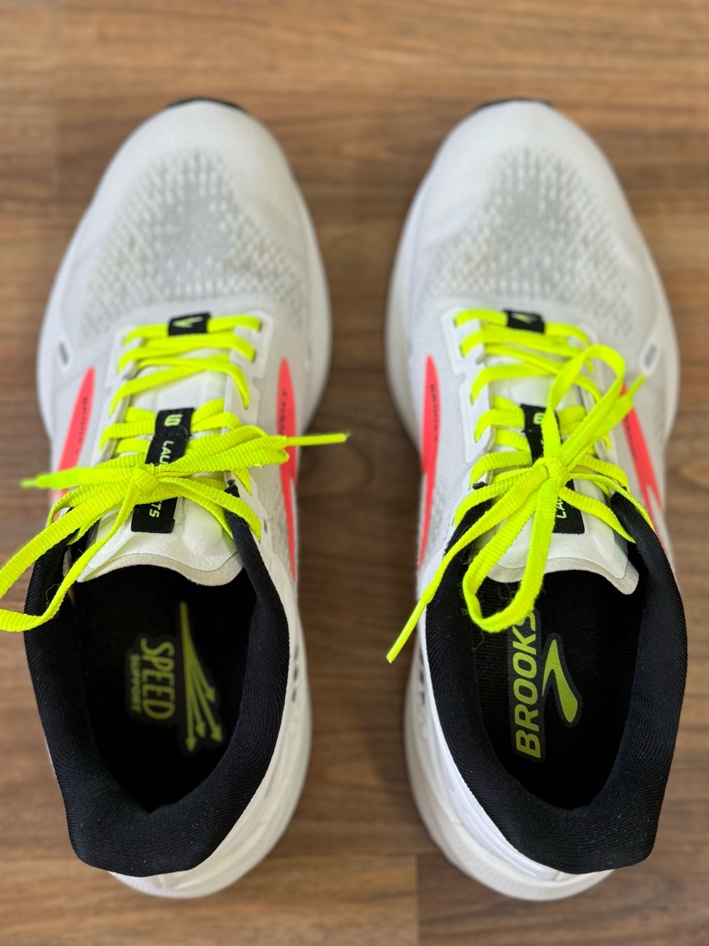 Brooks Launch GTS 9 Women’s Running Shoes White Pink Yellow Size 9.5 B - Picture 6 of 9